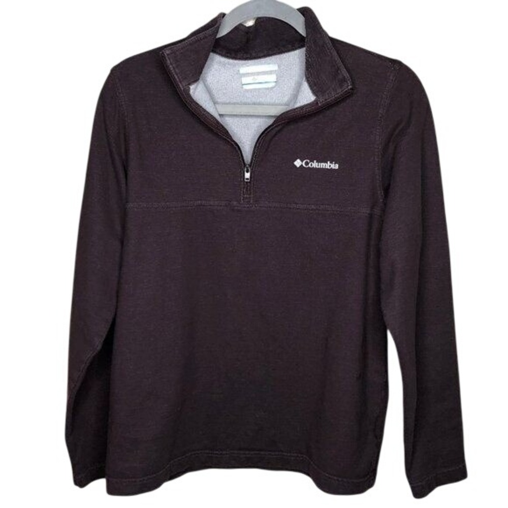 Columbia half zip sweater size S purple